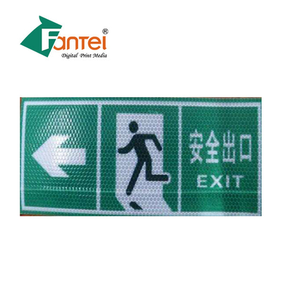 Kaçış İşareti için Yapışkan Kaplı Yazdırılabilir Yansıtıcı Vinil çıkartmalar