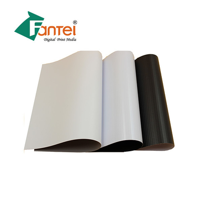Soğuk Lamine PVC Engelleme Afişi 13oz, Gri Arka Engelleme Flex Afiş Ruloları