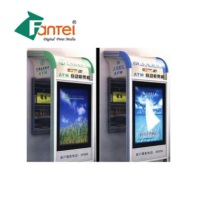 Arkadan Aydınlatmalı Flex Sıcak Lamine Banner 510GSM Eco Solvent Mürekkep 3'' Çap
